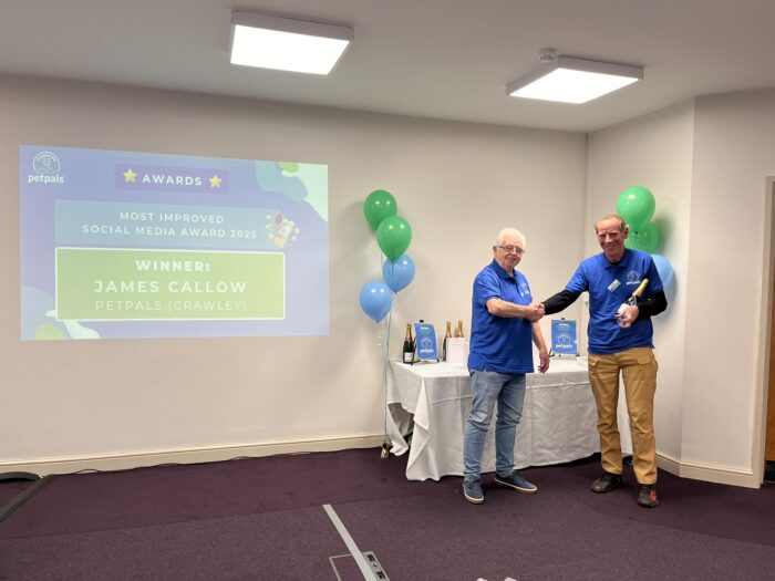 James Callow of Petpals Crawley - Most Improved Social Media Award 2025