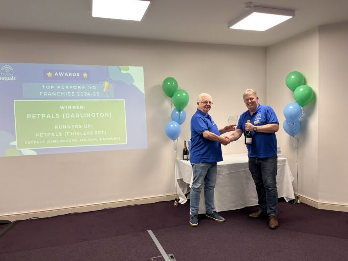 David Gray of Petpals Darlington - Top Performing Franchise 24 - 25
