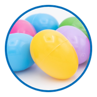 Plastic eggs icon