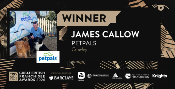 Petpals Crawley Franchisee James Callow Wins Great British Franchisee Award